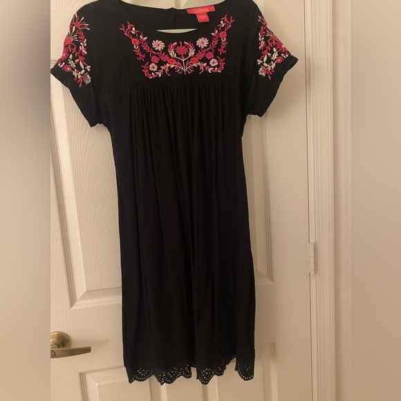 Embroidered Little Black Dress - Picture 3 of 7